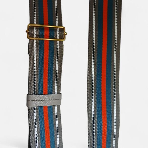 Prada Adjustable STRAP Bag Accessory Green/Red 24"-44" Italian Luxury - Picture 3 of 8